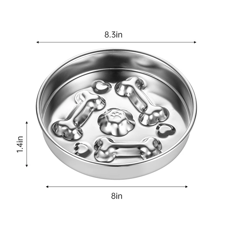 Non-Slip Stainless Steel Dog Bowl-03
